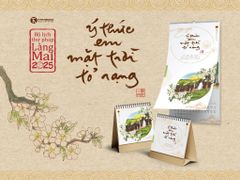 Lịch tường thư pháp Làng Mai 2025