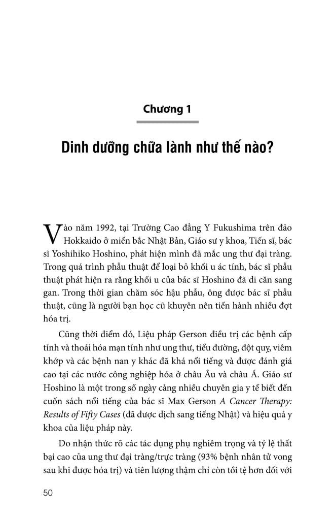 Liệu pháp Gerson: Chương trình dinh dưỡng dành cho bệnh nhân ung thư và các căn bệnh khác