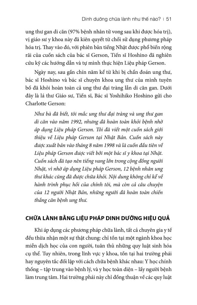 Liệu pháp Gerson: Chương trình dinh dưỡng dành cho bệnh nhân ung thư và các căn bệnh khác