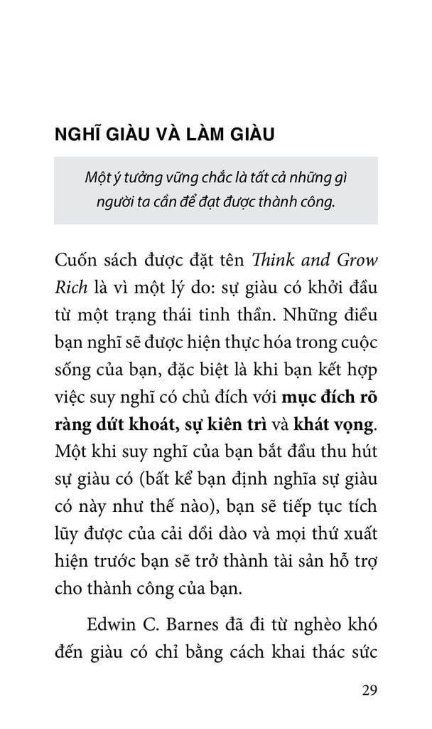 Think and Grow Rich - 10 phút mỗi ngày nghĩ giàu làm giàu (sách bỏ túi)