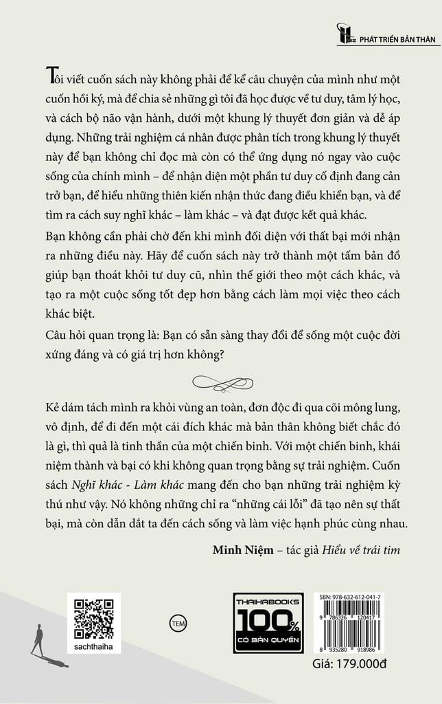 Nghĩ khác - Làm khác (Bìa mềm)