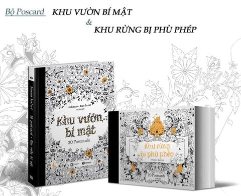 Postcard Khu vườn bí mật & Khu rừng bị phù phép