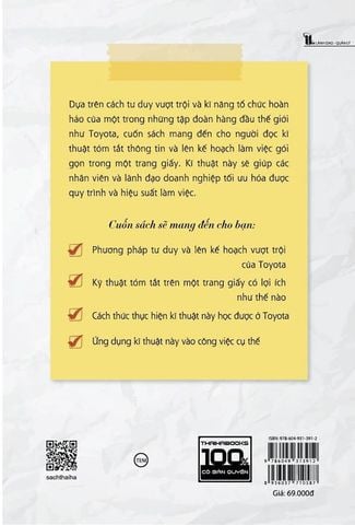 Tất cả trên một trang giấy - Kĩ thuật tóm tắt học được từ Toyota