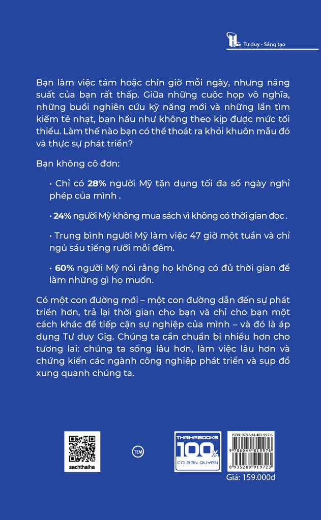 Tư duy GIG: Tối ưu thời gian, đột phá tương lai