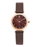 Đồng Hồ Analog Nữ Mặt Đính Đá Dây Da 26mm