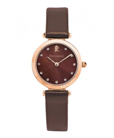 Đồng Hồ Analog Nữ Mặt Đính Đá Dây Da 26mm