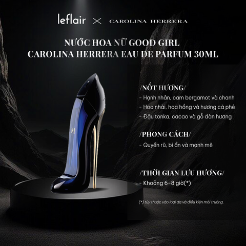 Nước Hoa Nữ Good Girl Carolina Herrera Eau De Parfum 30ml