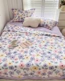 16F4CTO - Bộ Drap & Chăn Chần 100% Cotton 160X200 (4 Món)