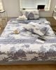 16F4CTO - Bộ Drap & Chăn Chần 100% Cotton 160X200 (4 Món)