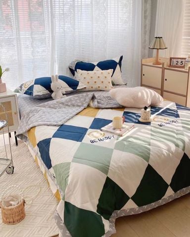 Bộ Drap & Chăn Chần 100% Cotton 160X200 (4 Món) - 16F4CTO