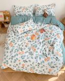 Bộ Drap & Vỏ Chăn Cotton 160X200cm(4 Món)