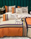 Bộ Drap & Vỏ Chăn Cotton 160X200 (4 Món) CTB003
