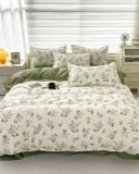 Bộ Drap & Vỏ Chăn Microtex 160X200Cm (5 Món) VSL145