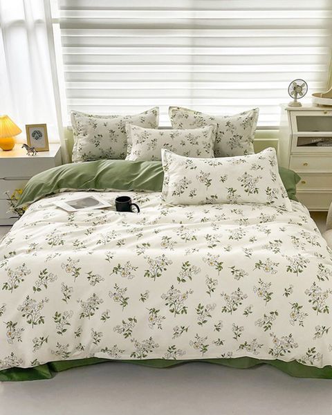 Bộ Drap & Vỏ Chăn Microtex 160X200Cm (5 Món) VSL145