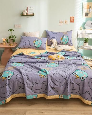 Bộ Drap & Chăn Chần 100% Cotton 180X200 (4 Món) - 18F4CTO