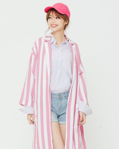 Áo Khoác Nữ Dáng Dài Stan Up Connect