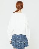 Áo Sweater Nữ Cổ Tròn Logo Thêu