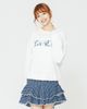 Áo Sweater Nữ Cổ Tròn Logo Thêu