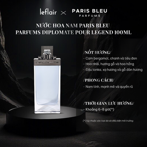 Nước hoa nam Paris Bleu Parfums Diplomate Pour Legend 100ml