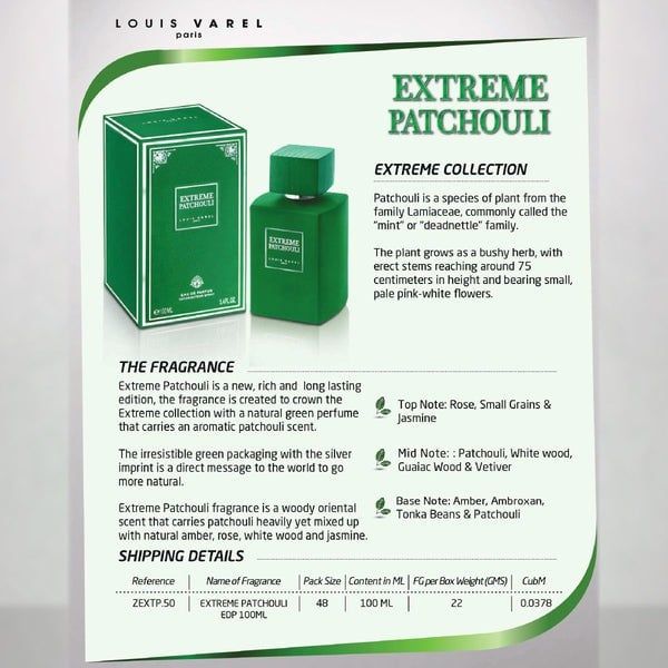 Nước Hoa Unisex EXTREME PATCHOULI 100ml