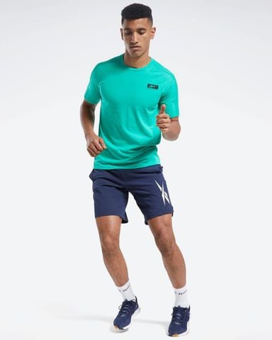 Quần Đùi Tập Luyện Nam Reebok Ts Textured Epic Short (BLUE, M)