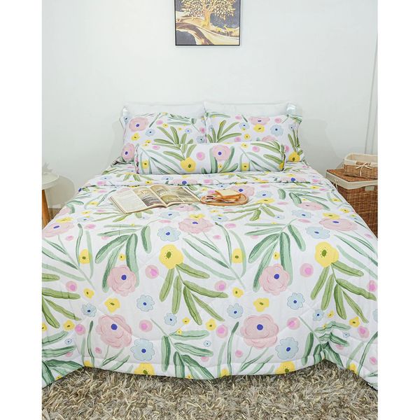 Bộ Drap & Chăn Chần Lụa Tencel Modal 180x200 (5 Món) (Tặng Khăn Tắm)