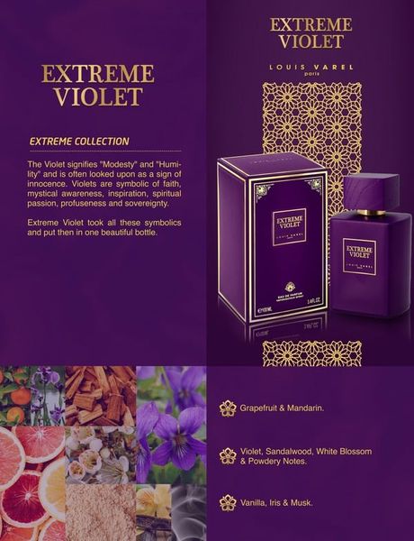 Nước Hoa Unisex EXTREME VIOLET EDP 100ml