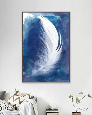 Tranh Canvas Chiếc Lông Vũ Trắng 120x60