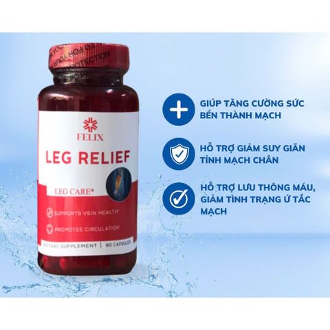 Viên Uống FELIX Hỗ Trợ Suy Giãn Tĩnh Mạch Leg Relief 60 Viên