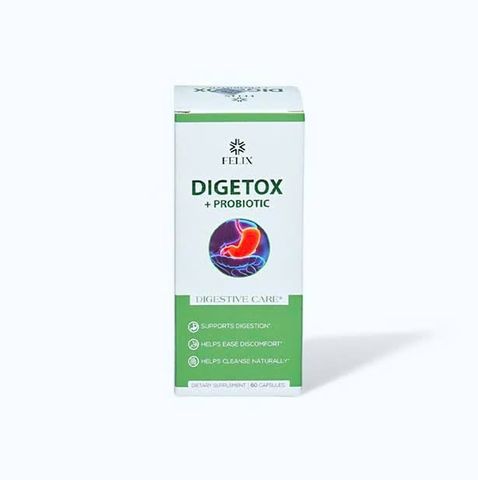 Viên uống Felix Digetox Probiotic hỗ trợ tiêu hóa (Hộp 60 viên)