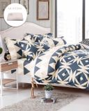 Bộ Chăn Ga Gối Mow Preppy Microtex 160X200X30Cm