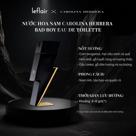 Nước Hoa Nam Carolina Herrera Bad Boy Eau De Toilette