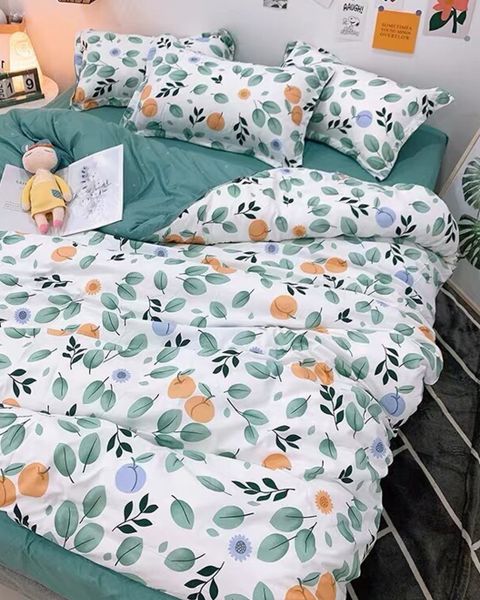 Bộ Drap & Chăn Chần Cotton 86B 2007 (5 Món) 160X200