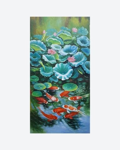 Tranh Sơn Dầu Vẽ Thủ Công Chung Nha 6B612-075 (60*120Cm)