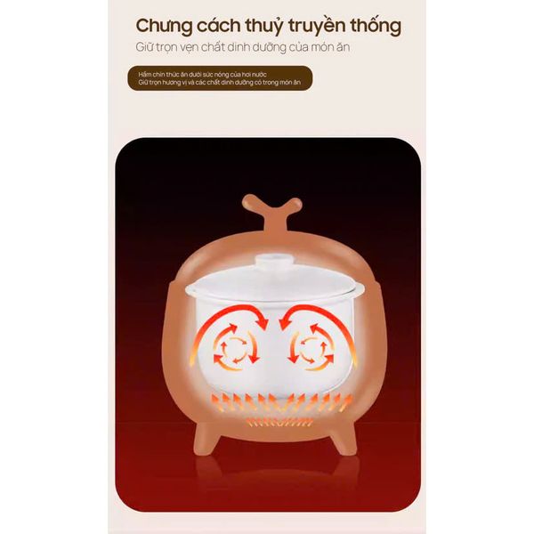 Nồi Nấu Chậm 2 Tầng Đa Năng Joou SLC08