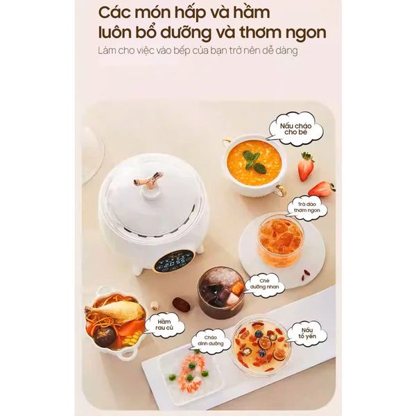 Nồi Nấu Chậm 2 Tầng Đa Năng Joou SLC08