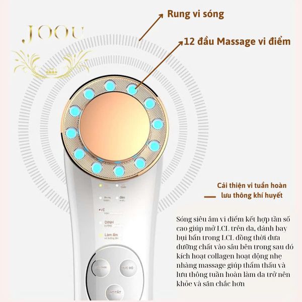 Máy Massage Mặt JOOU ES1021 Ion âm dương, Ánh sáng sinh học