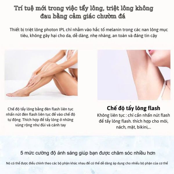 Máy Triệt Lông Vĩnh Viễn Cao Cấp 2 trong 1 JOOU IPL A902 Đèn Thạch Anh A+