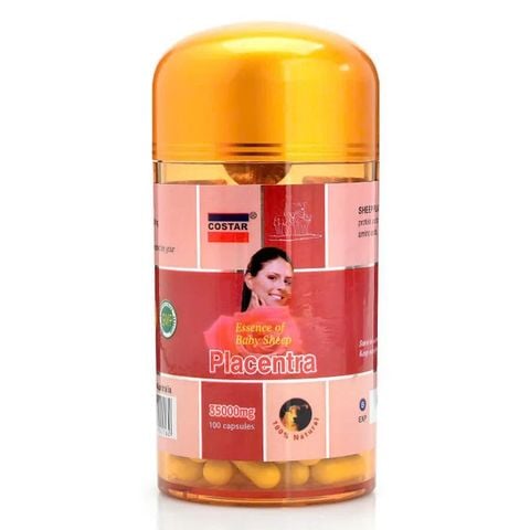 Viên uống Nhau thai cừu Costar Essence of Baby Sheep Placentra 35000mg giúp da sáng đẹp (100 viên)