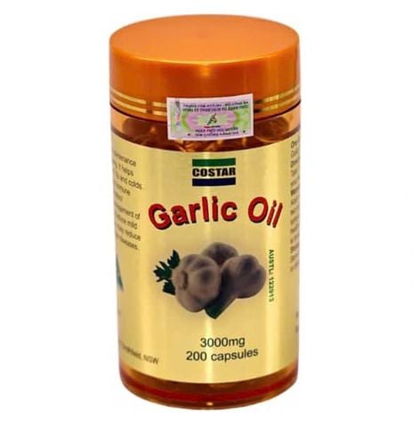 Viên uống Costar Garlic Oil tinh dầu tỏi hỗ trợ tăng cường đề kháng (200 viên)