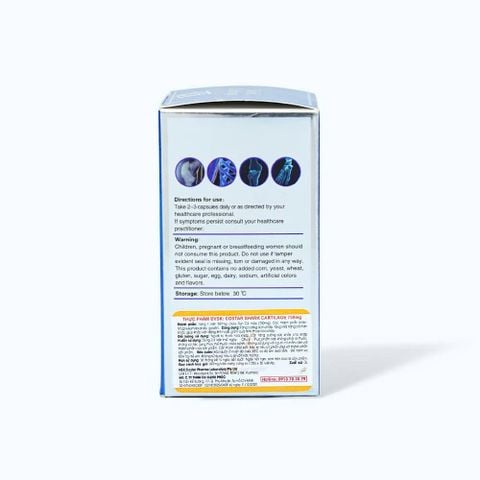 Viên uống Costar Shark Cartilage tăng dịch khớp, ngừa thoái hóa khớp (30 viên)