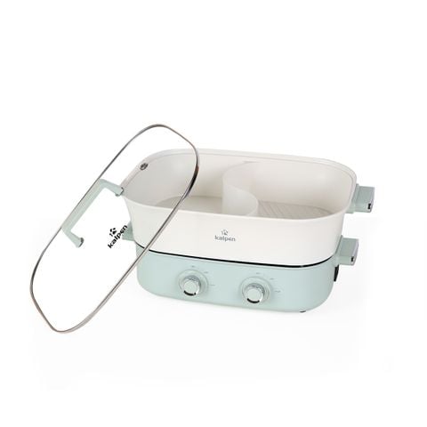 Bếp Nướng Lẩu Hai Ngăn Đa Năng Kalpen 6.5L Công Suất 2200W