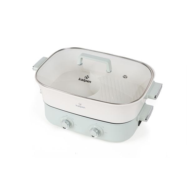 Bếp Nướng Lẩu Hai Ngăn Đa Năng Kalpen 6.5L Công Suất 2200W
