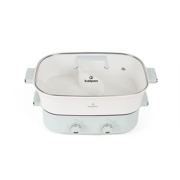 Bếp Nướng Lẩu Hai Ngăn Đa Năng Kalpen 6.5L Công Suất 2200W