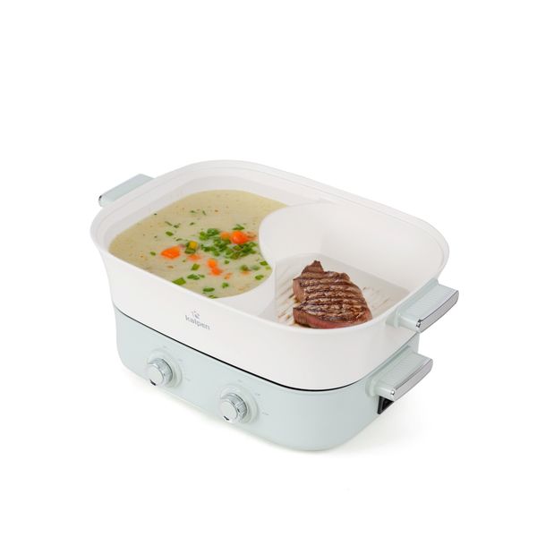 Bếp Nướng Lẩu Hai Ngăn Đa Năng Kalpen 6.5L Công Suất 2200W