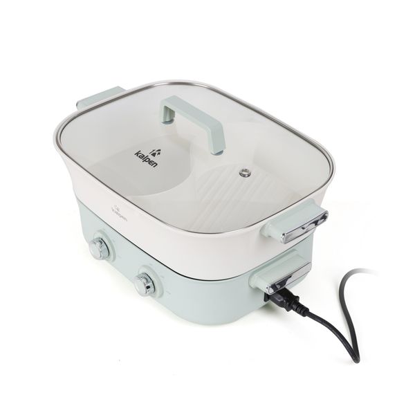 Bếp Nướng Lẩu Hai Ngăn Đa Năng Kalpen 6.5L Công Suất 2200W