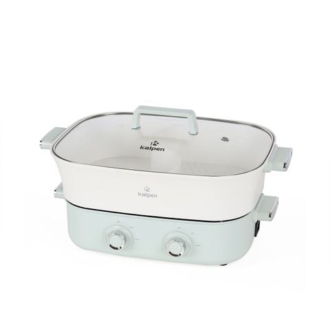 Bếp Nướng Lẩu Hai Ngăn Đa Năng Kalpen 6.5L Công Suất 2200W