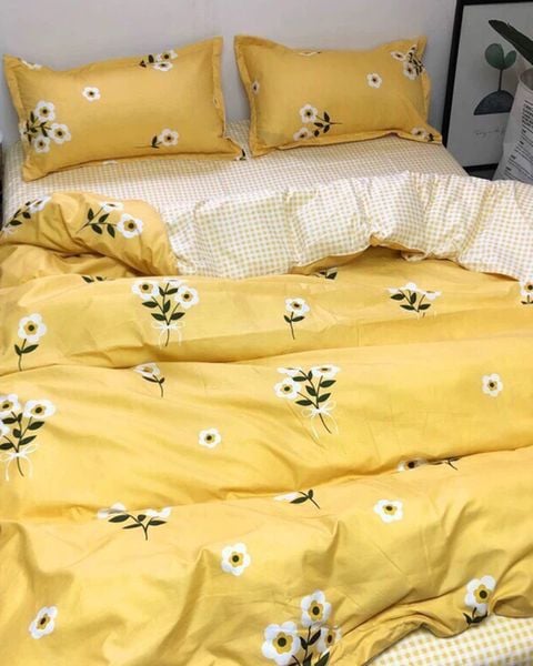 Bộ Drap & Chăn Chần Cotton Bygu 160X200 (5 Món)