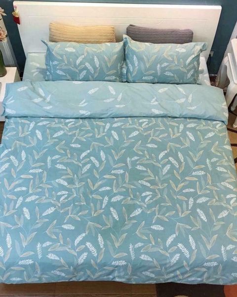 Bộ Drap & Chăn Chần Cotton Bygu 160X200 (5 Món)