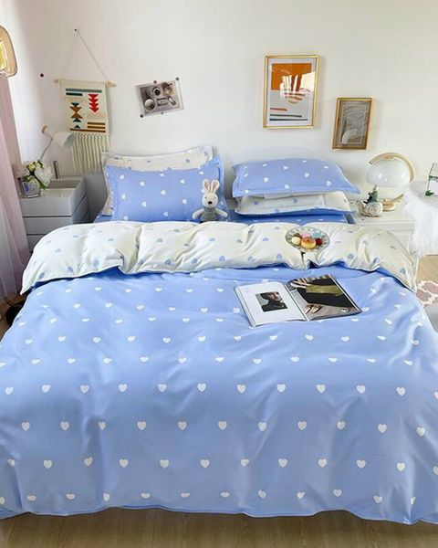 Bộ Drap & Chăn Chần Cotton Bygu 160X200 (5 Món)